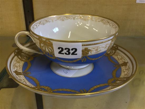 KPM cabinet cup and saucer